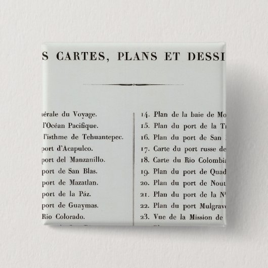 Exploratie van Oregon Vierkante Button 5,1 Cm (Voorkant)