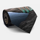 Exploratie van ruimtefractale kunst stropdas (Opgerold)