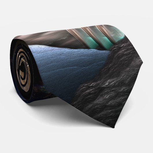 Exploratie van ruimtefractale kunst stropdas (Opgerold)