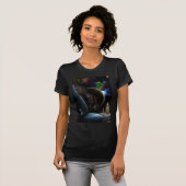 Exploratie van ruimtefractale kunst t-shirt (Voorkant volledig)