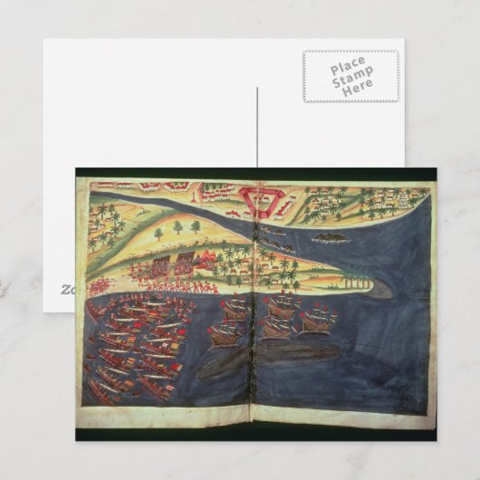 Exploratiekaart van Surat Briefkaart (Voorkant / Achterkant)