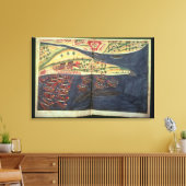 Exploratiekaart van Surat Canvas Afdruk (Insitu (Woonkamer))