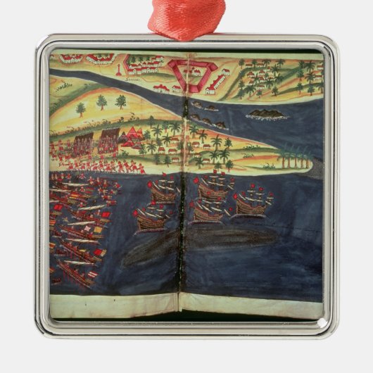 Exploratiekaart van Surat Metalen Ornament (Voorkant)