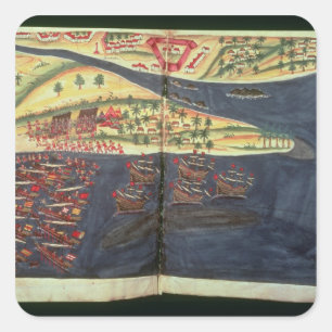 Exploratiekaart van Surat Vierkante Sticker