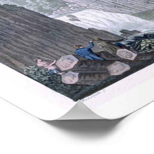 Exploratoren met de Expeditie van Humboldt in Basa Poster (Hoek)