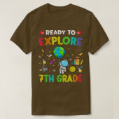 Explore 7th Grade Back To School Astronaut Space E T-shirt (Design voorkant)