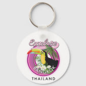 explore Bangkok indonesië reislogo Sleutelhanger (Achterkant)
