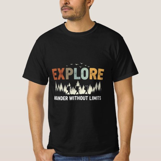 EXPLORE – Dwaal zonder grenzen T-shirt (Voorkant)