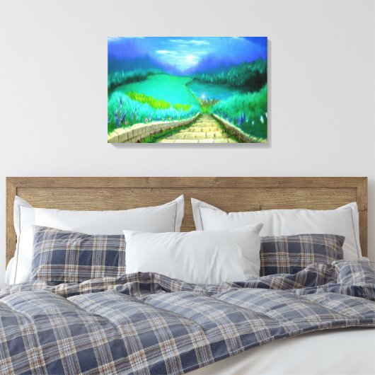 Explore Life Canvas Afdruk (Insitu (Slaapkamer))