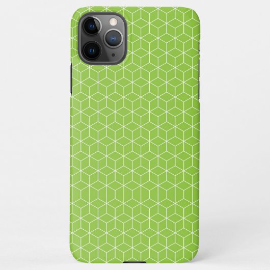 Explore Modern Optical Illusions with Cube Pattern iPhone Hoesje (Achterkant)