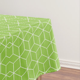 Explore Modern Optical Illusions with Cube Pattern Tafelkleed