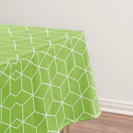 Explore Modern Optical Illusions with Cube Pattern Tafelkleed (Voorbeeld)