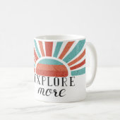 Explore More -Gradient retro sunset Koffiemok (Voorkant rechts)
