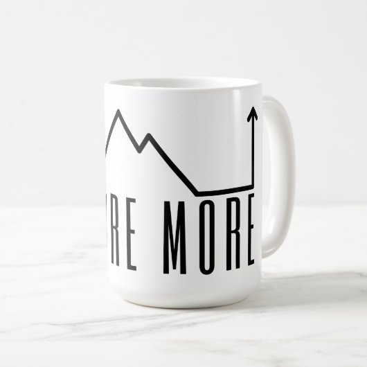 Explore More Minimalist Mountain Coffee Mug Koffiemok (Voorkant rechts)