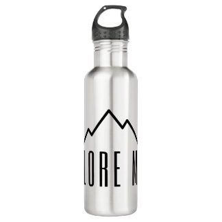 Explore More Mountain Stainless Steel Water Bottle Waterfles