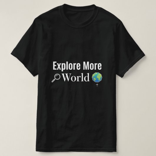 Explore More World Adventure Travel Design - Vinta T-shirt (Design voorkant)