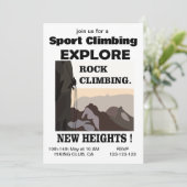 Explore New Heights Rotsbeklimmen Kaart (Staand voorkant)