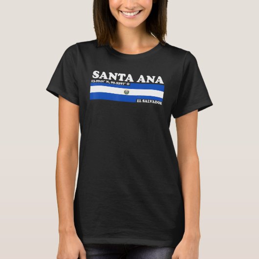 Explore Santa Ana The Magic of Coordinates T-shirt (Voorkant)