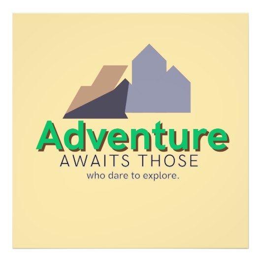 Explore the Adventure Foto Afdruk (Voorkant)