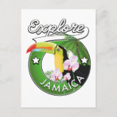 Explore the Bahamas logo Ansichtkaart Briefkaart (Voorkant)