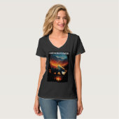 Explore The Beauty Of Nature bear hiking camping m T-shirt (Voorkant volledig)