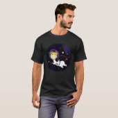 Explore the Universe Cute Baby Giraffe Astronaut G T-shirt (Voorkant volledig)