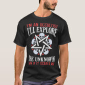 Explore The Unknown Satanic Witchcraft Baphomet Go T-shirt (Voorkant)