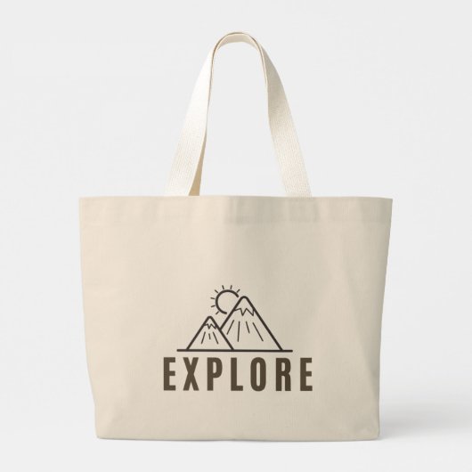 EXPLORE Vacation Travel Weekend Canvas tas  (Achterkant)