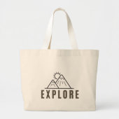 EXPLORE Vacation Travel Weekend Canvas tas  (Voorkant)