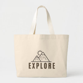EXPLORE Vacation Travel Weekend Canvas tas 