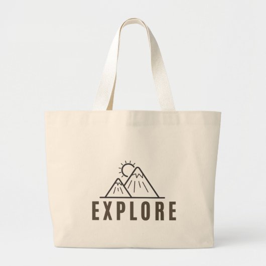 EXPLORE Vacation Travel Weekend Canvas tas  (Voorkant)