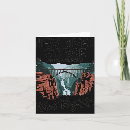 Explore West Virginia's New River Gorge National P Kaart (Voorkant)