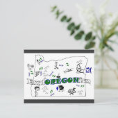 ExplOREGONian voeg je stad toe! Ik hou ervan:) Briefkaart (Staand voorkant)