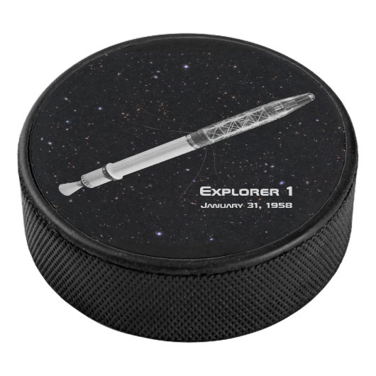 Explorer 1 Satelliet Sterrenhemel Hockey Puck (3/4)