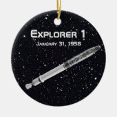 Explorer 1 Satellite Keramisch Ornament (Voorkant)