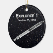 Explorer 1 Satellite Keramisch Ornament (Links)