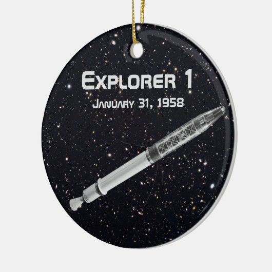 Explorer 1 Satellite Keramisch Ornament (Links)