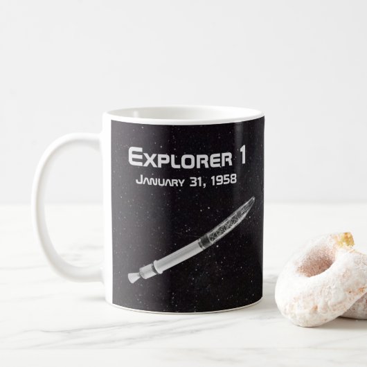 Explorer 1 Satellite Koffiemok (Met donut)