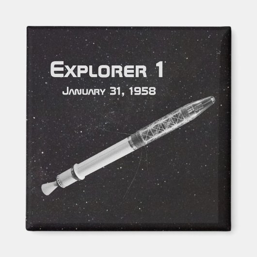 Explorer 1 Satellite Magneet (Voorkant)