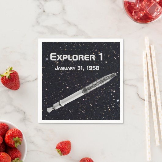 Explorer 1 Satellite Starry Sky Servetten (Insitu)