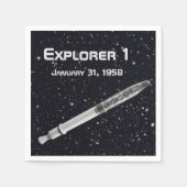 Explorer 1 Satellite Starry Sky Servetten (Voorkant)