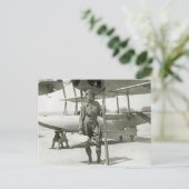 Explorer Byrd en Seaplane: begin jaren 1900 Briefkaart (Staand voorkant)