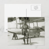 Explorer Byrd en Seaplane: begin jaren 1900 Briefkaart (Voorkant / Achterkant)