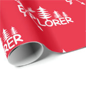 Explorer Design - Glanzend Inpakpapier (Rol Hoek)