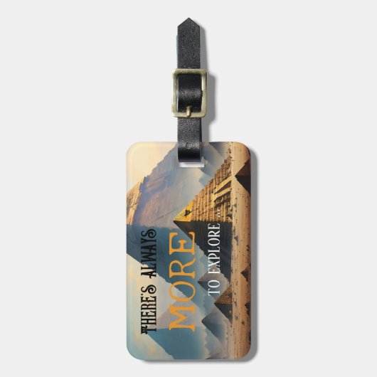 Explorer Egypt Archeology Wanderlust Bagagelabel (Voorkant verticaal)