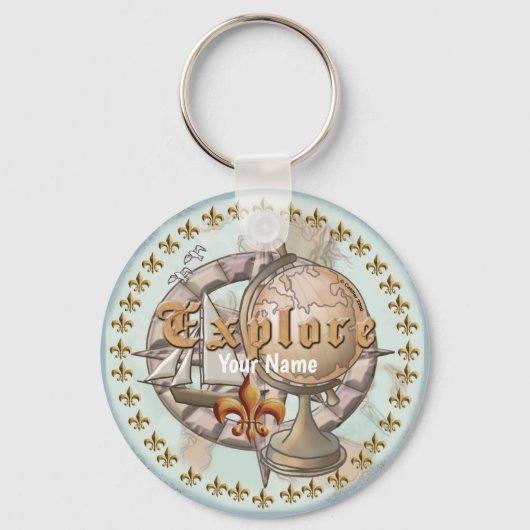 Explorer-kaart Sleutelhanger (Voorkant)