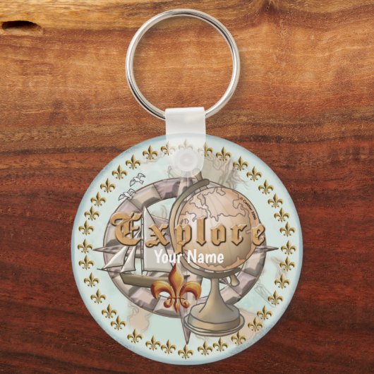 Explorer-kaart Sleutelhanger (Voorkant)