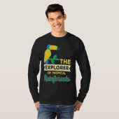 Explorer Of Rainforest Tropical Parrot Nature T-shirt (Voorkant volledig)