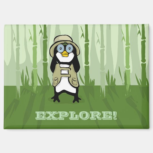 Explorer Penguin Magneet (Voorkant)