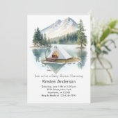 Explorer Starry Adventure wacht op Baby shower Kaart (Staand voorkant)